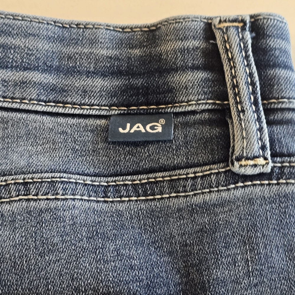 JAG Alex Boyfriend High Rise Casual Denim Jean Shorts Womens 8 - Picture 10 of 13